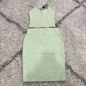 Stylish Green Dress Set